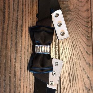 White House black market leather backed black belt